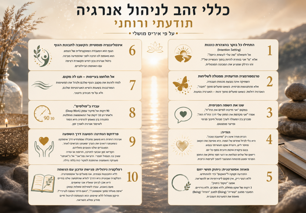 ניהול אנרגיה תודעתי